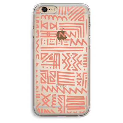 Marrakech Pink: iPhone 6 Plus / 6S Plus Transparant Hoesje