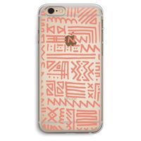 Marrakech Pink: iPhone 6 Plus / 6S Plus Transparant Hoesje