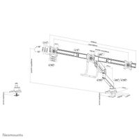 Neomounts NM-D775DX3WHITE monitorarm - thumbnail