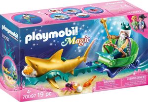 Playmobil Magic koning der zeeën met haaienkoets 70097
