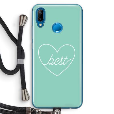 Best heart pastel: Huawei P20 Lite Transparant Hoesje met koord