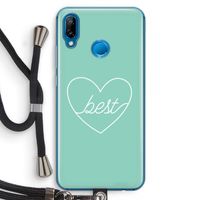 Best heart pastel: Huawei P20 Lite Transparant Hoesje met koord