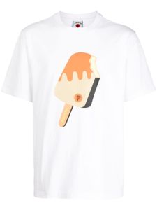 ICECREAM t-shirt en coton à logo imprimé - Blanc