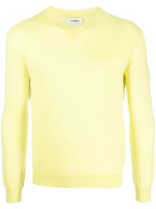 Nanushka pull en maille fine à col v - Jaune