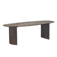 Giga Meubel - Eettafel 240cm Deens Ovaal - Donkerbruin - Mangohout - thumbnail