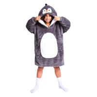 Noxxiez knuffel hoodie medium trui pinguin, tot 160cm