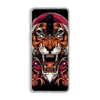 Tiger and Rattlesnakes: OnePlus 8 Transparant Hoesje