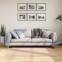 VidaXL Vloerkleed huarte laagpolig zacht wasbaar 120x120 cm roze