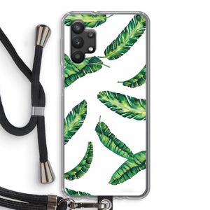 Lange bladeren: Samsung Galaxy A32 5G Transparant Hoesje met koord