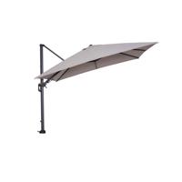 Hawaii parasol - 300x300 cm - carbon black - sand - thumbnail