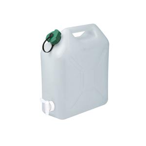 Jerrycan/watertank met kraantje - 15 liter - voor water - extra sterk kunststof - 32 x 16 x 38cm   -