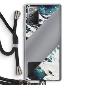 Golven: Samsung Galaxy Note 20 / Note 20 5G Transparant Hoesje met koord