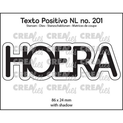 Crealies • texto positivo snijmal hoera
