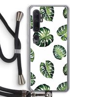Tropische bladeren: Xiaomi Mi Note 10 Transparant Hoesje met koord