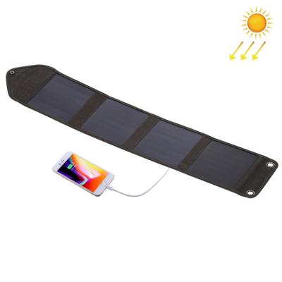 HAWEEL 14W draagbare opvouwbare ZonneLader buiten oplaadbare opvouwbare reistas met 4 zonnepanelen & USB-poort maat: S