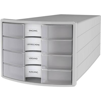 HAN IMPULS 2.0 1012-63 Ladebox Lichtgrijs DIN A4, DIN C4 Aantal lades: 4