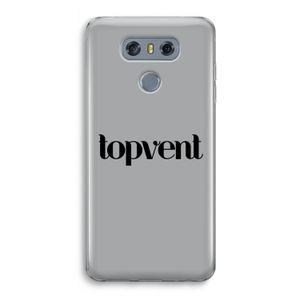Topvent Grijs Zwart: LG G6 Transparant Hoesje