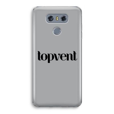 Topvent Grijs Zwart: LG G6 Transparant Hoesje