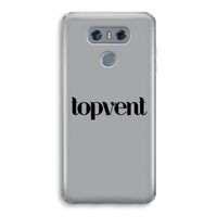 Topvent Grijs Zwart: LG G6 Transparant Hoesje