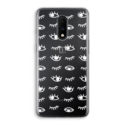 Eye pattern #3: OnePlus 7 Transparant Hoesje