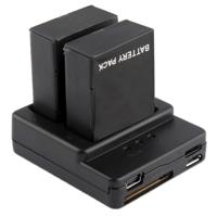 Batterij Lader voor GoPro Hero 3+ / 3 (AHDBT-301, AHDBT-302)(zwart)