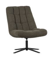 WOOOD Draaifauteuil Job Teddy - Groen