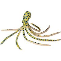 Gele octopus/inktvis vissen knuffels 55 cm knuffeldieren   -