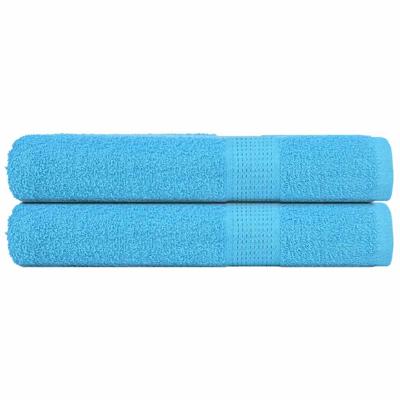 VidaXL Saunahanddoeken 2 st 80x200 cm 360 g/m² 100% katoen turquoise