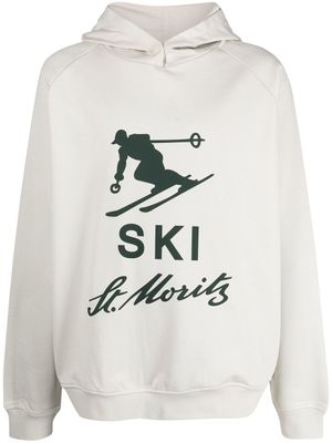 Bally hoodie Ski à imprimé graphique - Tons neutres