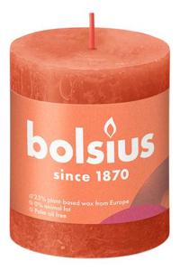 Bolsius  Shine Collection Rustiek Stompkaars 80/68 Earthy Orange- Aards Oranje
