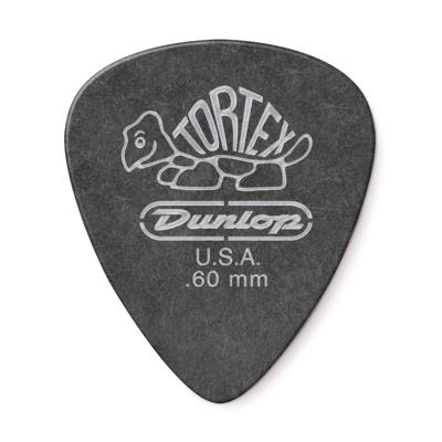 Dunlop Tortex Pitch Black Standard Plectrum 0.60mm - Per Stuk