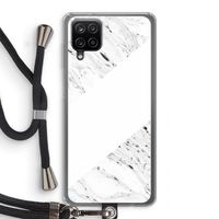 Biggest stripe: Samsung Galaxy A12 Transparant Hoesje met koord