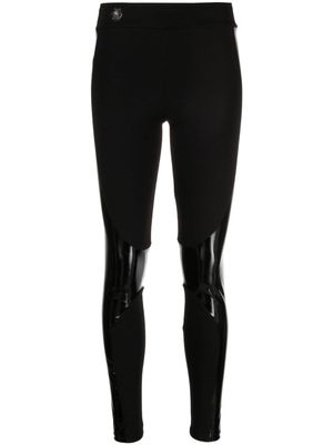 Philipp Plein legging à empiècements contrastants - Noir
