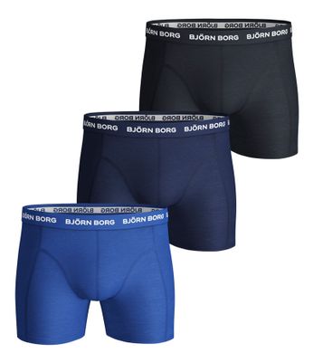 Bjorn Borg boxershorts cotton stretch 3-pack blauw
