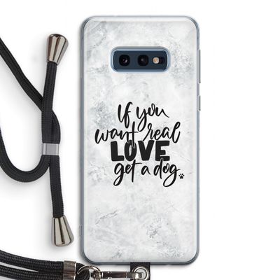 Partner in crime: Samsung Galaxy S10e Transparant Hoesje met koord