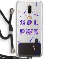 GRL PWR: OnePlus 6 Transparant Hoesje met koord