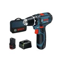 BOSCH PROFESSIONAL Accuschroevendraaier 12V GSR 12V-15, 2 x 2.0Ah + oplader 1230, in tas
