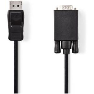 DisplayPort - VGA-kabel | DisplayPort male - VGA male | 2,0 m | Zwart
