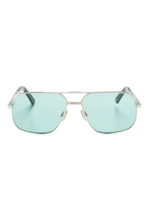 MARCH LA.B lunettes de soleil rondes à double pont - Argent