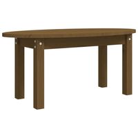 vidaXL Salontafel 80x40x35 cm massief grenenhout honingbruin - thumbnail