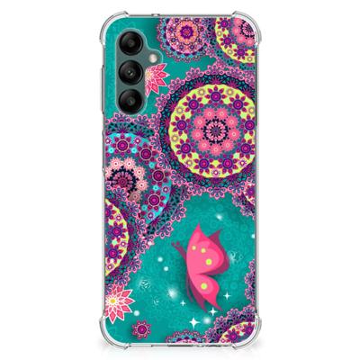 Samsung Galaxy A14 5G/4G Back Cover Cirkels en Vlinders Samsung Galaxy A14 5G/4G Back Cover Cirkels en Vlinders
