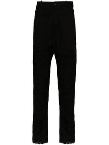 Masnada pantalon slim à coupe sarouel - Noir