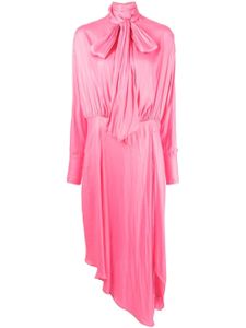 Stella McCartney robe longue à détail noué - Rose