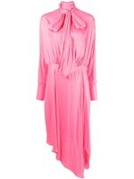 Stella McCartney robe longue à détail noué - Rose