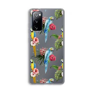 Kleurrijke papegaaien: Samsung Galaxy S20 FE / S20 FE 5G Transparant Hoesje