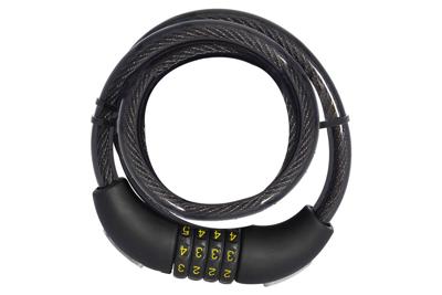 OXC Combi Coil12 Kabelslot 1,5 m Combinatie - Zwart OXC Combi Coil12 Kabelslot 1,5 m Combinatie - Zwart