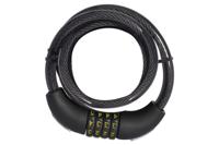 OXC Combi Coil12 Kabelslot 1,5 m Combinatie - Zwart OXC Combi Coil12 Kabelslot 1,5 m Combinatie - Zwart