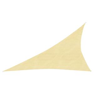 Zonnezeil 160 g/m 3x4x5 m HDPE beige