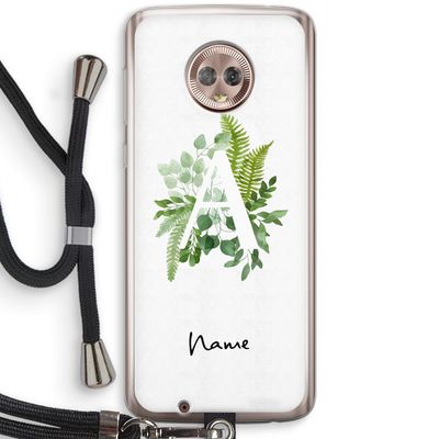 Green Brush: Motorola Moto G6 Transparant Hoesje met koord