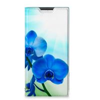 Samsung Galaxy S22 Ultra Smart Cover Orchidee Blauw - Cadeau voor je Moeder - thumbnail